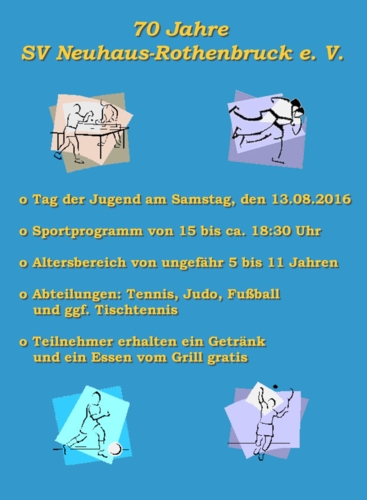 Flyer zum Tag der Jugend