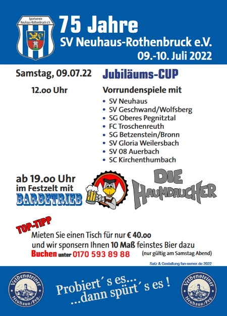 Flyer zum Samstag