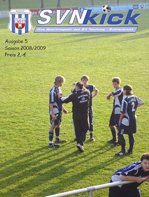 Titelblatt einer Ausgabe des SVN-Kick aus der Saison 2008/2009